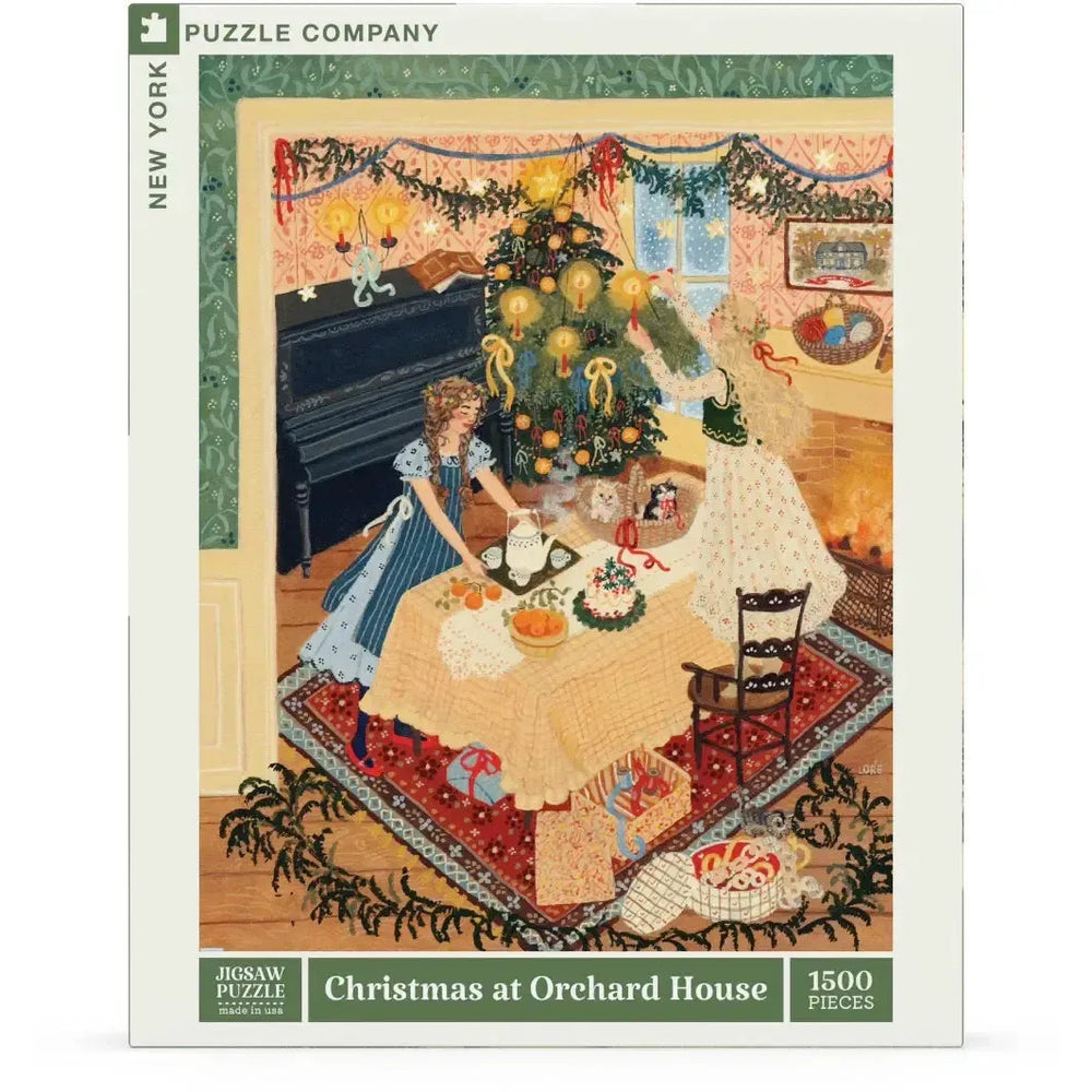 Christmas at Orchard House by Loré Pemberton 1500 Piece Jigsaw Puzzle NYPC (ONLINE ORDER ONLY)