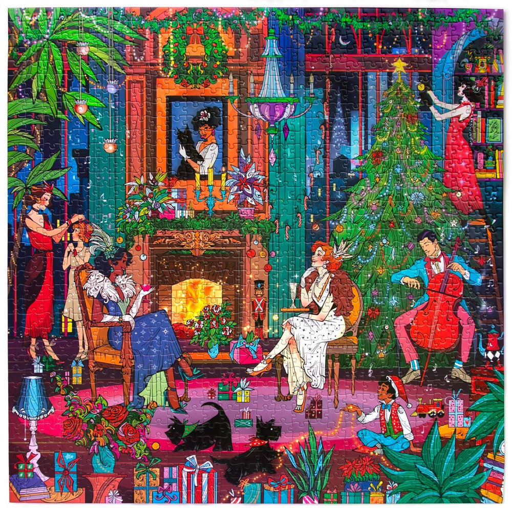 Christmas in Brooklyn 1000 Piece Jigsaw Puzzle eeBoo