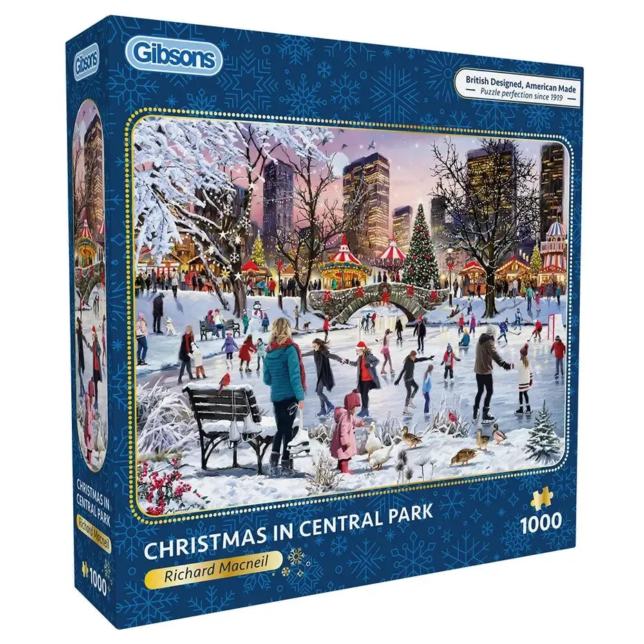 Christmas in Central Park 1000 Piece Jigsaw Puzzle Gibsons (ONLINE ORDER ONLY)