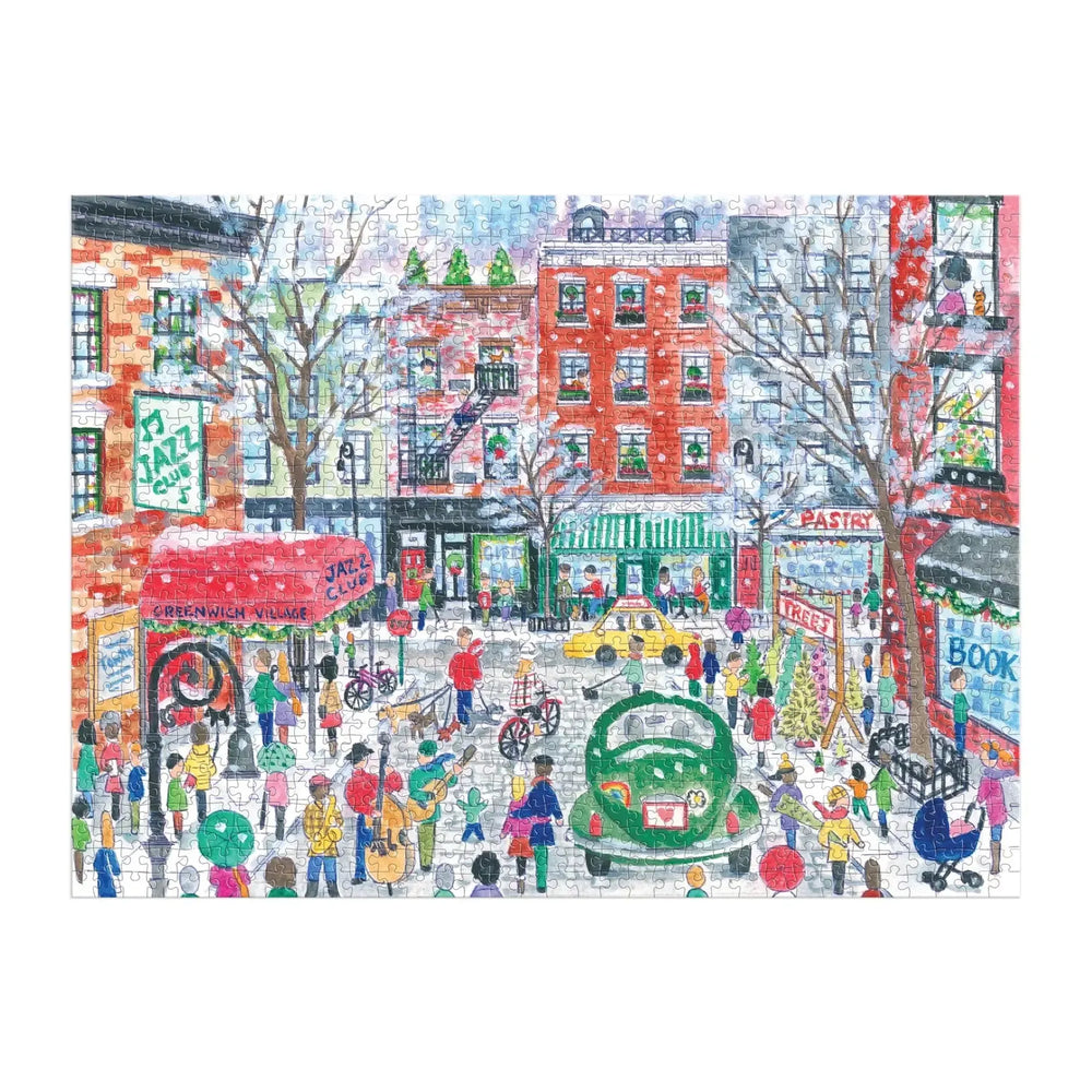 Christmas in Greenwich Village 1000 Piece Jigsaw Puzzle Galison (ONLINE ORDER ONLY)