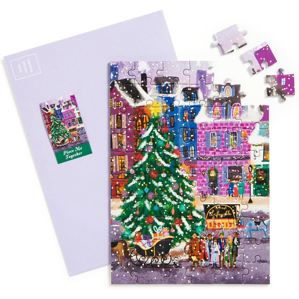 Christmas in the Square Greeting Card 60 Piece Jigsaw Puzzle Galison (ONLINE ORDER ONLY)