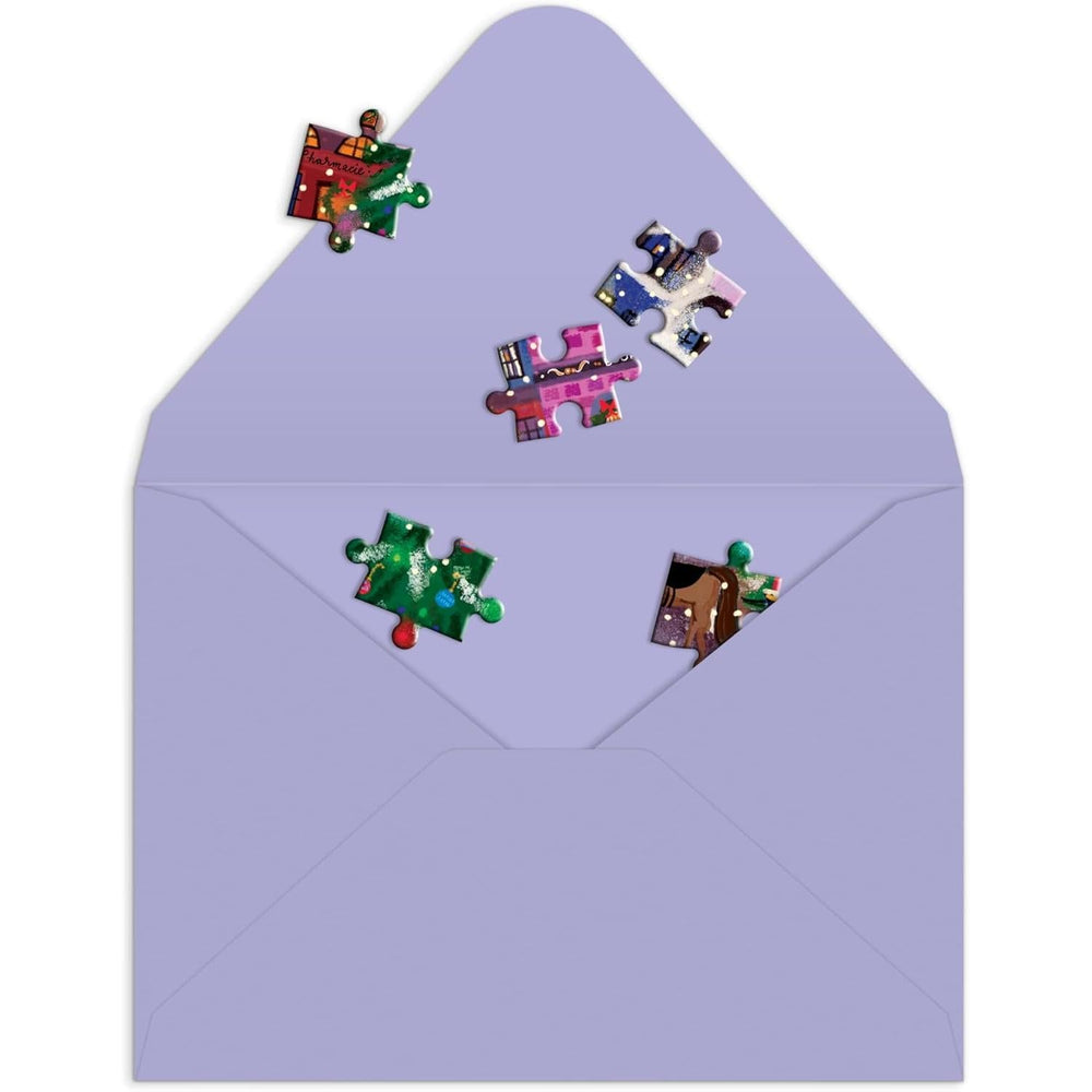Christmas in the Square Greeting Card 60 Piece Jigsaw Puzzle Galison (ONLINE ORDER ONLY)
