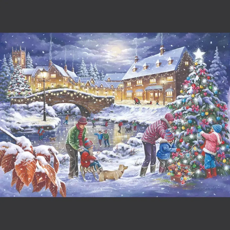 Christmas is Coming Set of 2 500 Big Piece Jigsaw Puzzles HOP (ONLINE ORDER ONLY)
