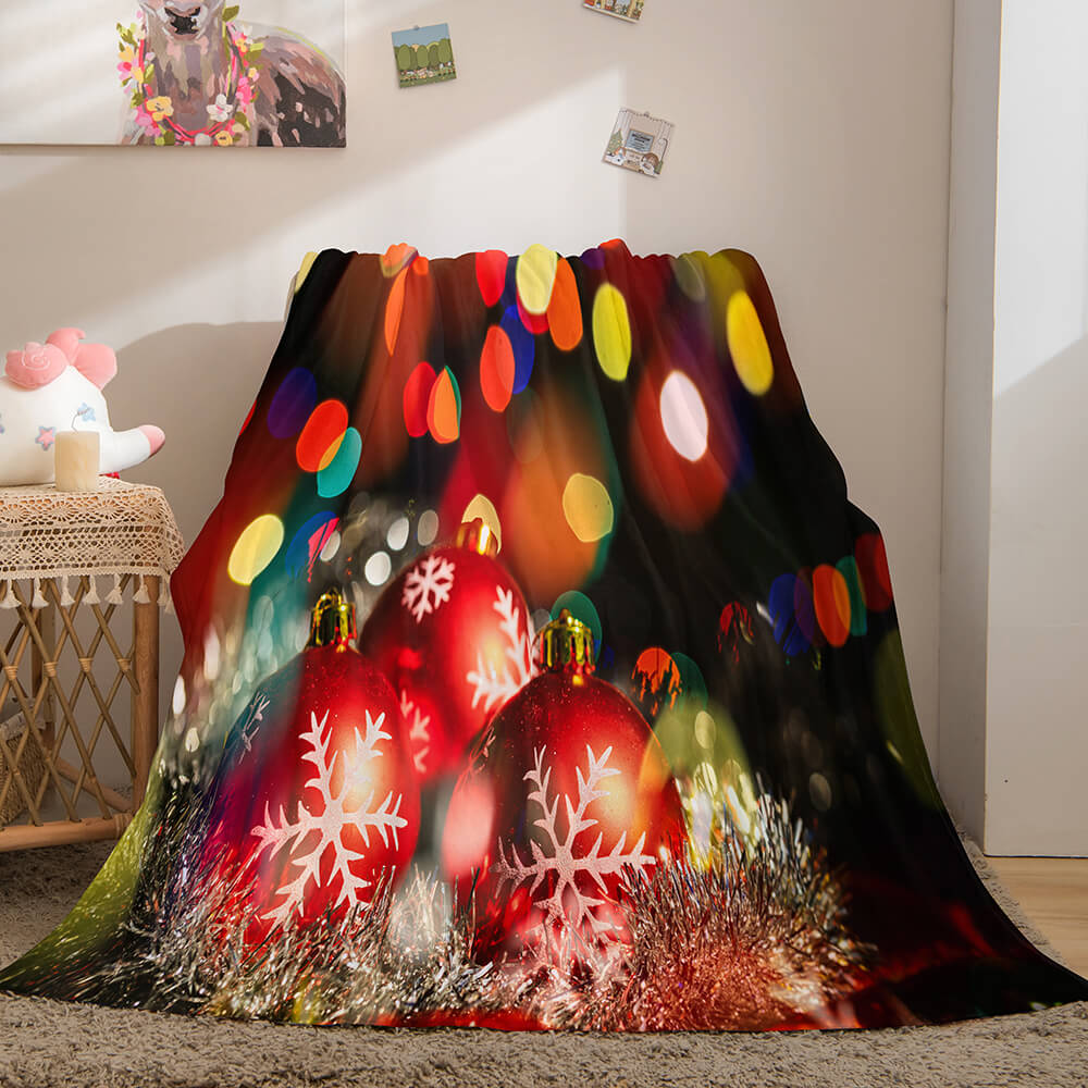 Christmas Decorations Flannel Fleece Throw Cosplay Blanket (Online Order Only)