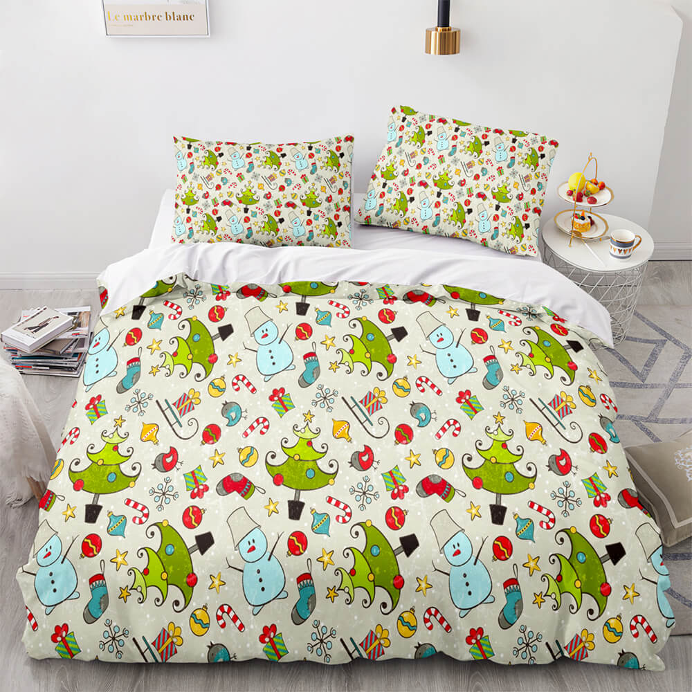 Christmas Santa Claus Bedding Sets Quilt Covers Without Filler (Online Order Only)