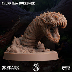 3D Printed Sordane Publishing Churn Maw Burrower Burrows Below 28 32mm D&D (Online Only)