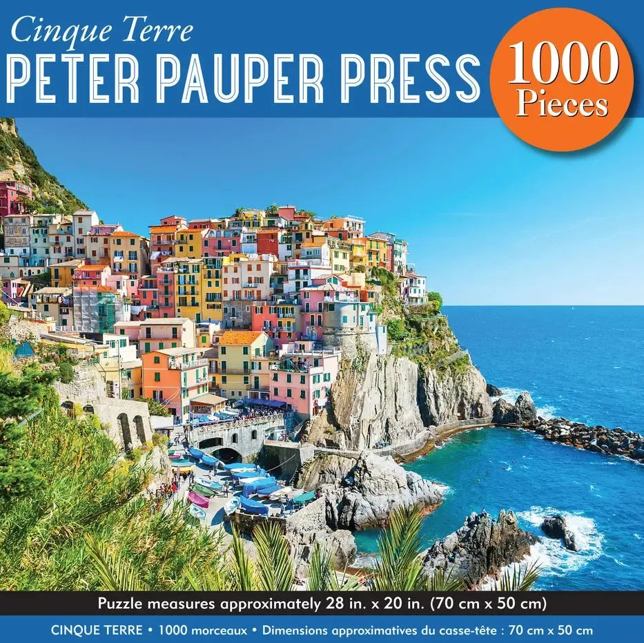 Cinque Terre 1000 Piece Jigsaw Puzzle Peter Pauper (ONLINE ORDER ONLY)