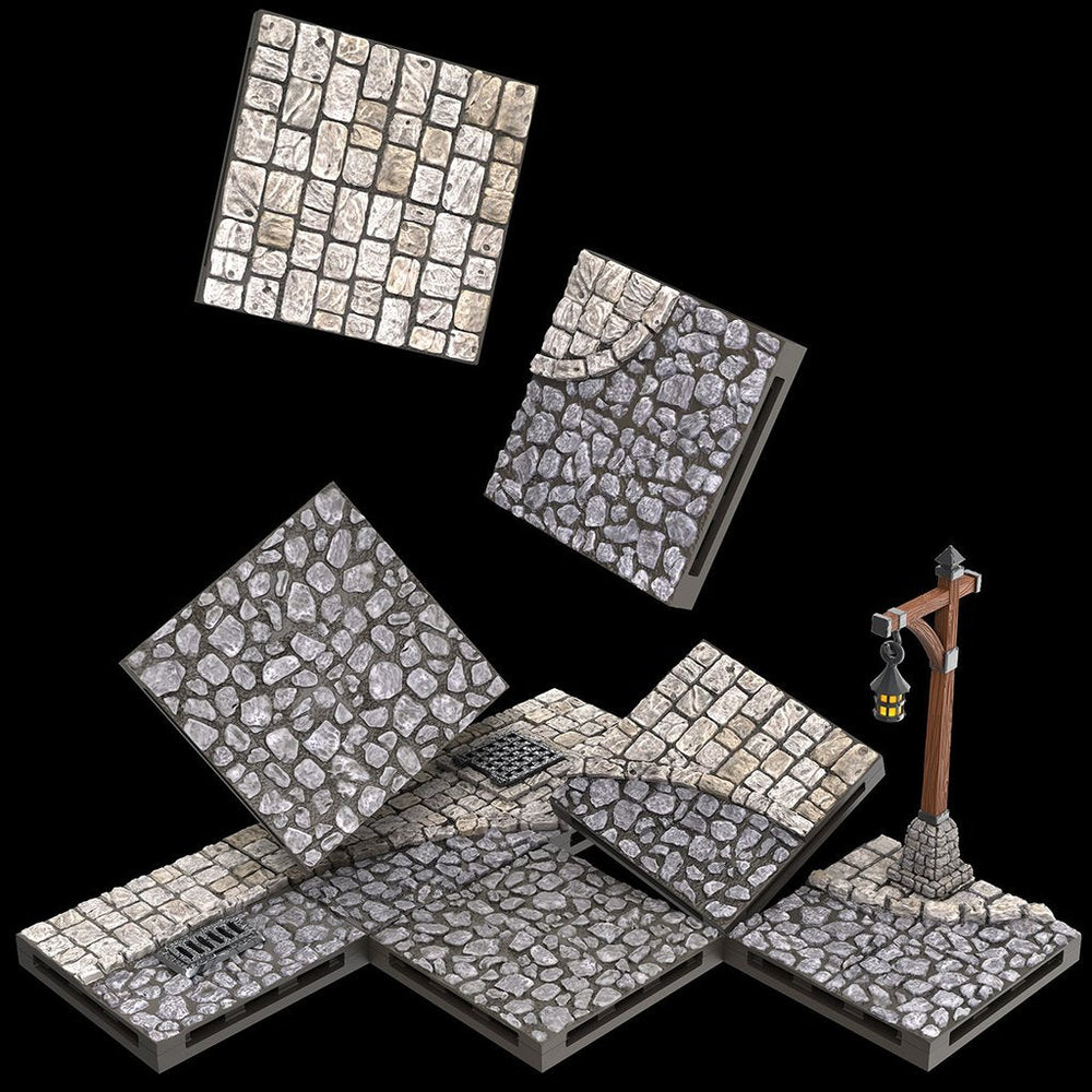 WarLock Tiles: Town & Village - Town Square (ONLINE ORDER ONLY)