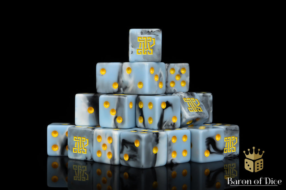 Clan McFlaggon Dice - Ice Blue (ONLINE ORDER ONLY)