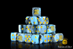 Clan McFlaggon Dice - Ice Blue (ONLINE ORDER ONLY)