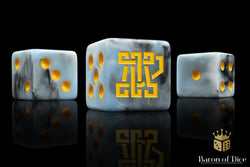Clan McFlaggon Dice - Ice Blue (ONLINE ORDER ONLY)