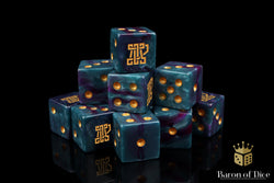 Clan McFlaggon Dice - Infinity (ONLINE ORDER ONLY)