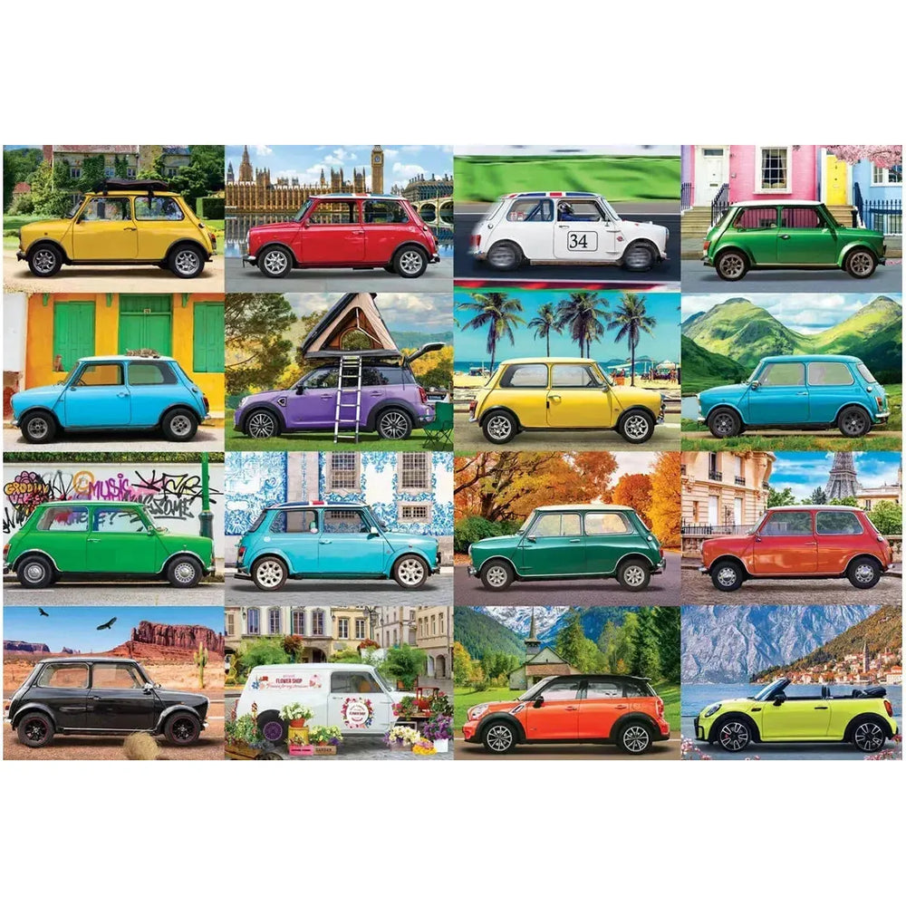 Classic Mini Cooper 550 Piece Jigsaw Puzzle in Tin Eurographics (ONLINE ORDER ONLY)