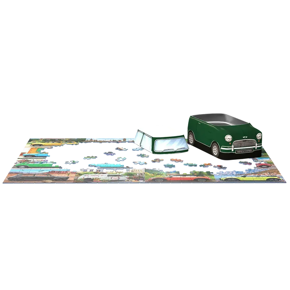 Classic Mini Cooper 550 Piece Jigsaw Puzzle in Tin Eurographics (ONLINE ORDER ONLY)