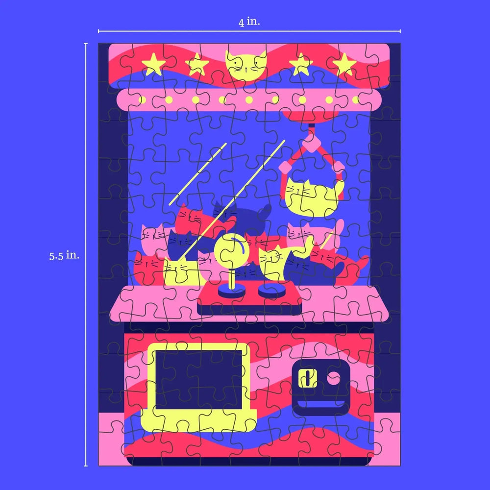 Claw Machine 99 Piece Mini Jigsaw Puzzle Puzzledly (ONLINE ORDER ONLY)
