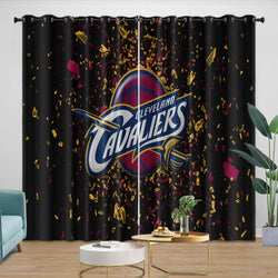 Cleveland Cavaliers Curtains Blackout Window Drapes Room Decoration (Online Order Only)