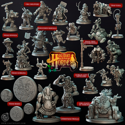 3D Printed Cast n Play Xmas Goblins Holiday Horde Set 28mm 32mm D&D (Online Only)