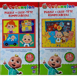 CoComelon Set of 2 Kid Puzzles 18 & 24 Piece Jigsaw Puzzles Sure Lox (ONLINE ORDER ONLY)