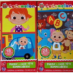 CoComelon Set of 2 Kid Puzzles 18 & 24 Piece Jigsaw Puzzles Sure Lox (ONLINE ORDER ONLY)