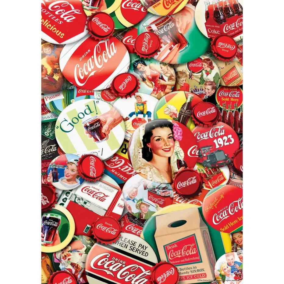 Coca-Cola Caps World's Smallest 1000 Piece Jigsaw Puzzle in Tin MasterPieces (ONLINE ORDER ONLY)