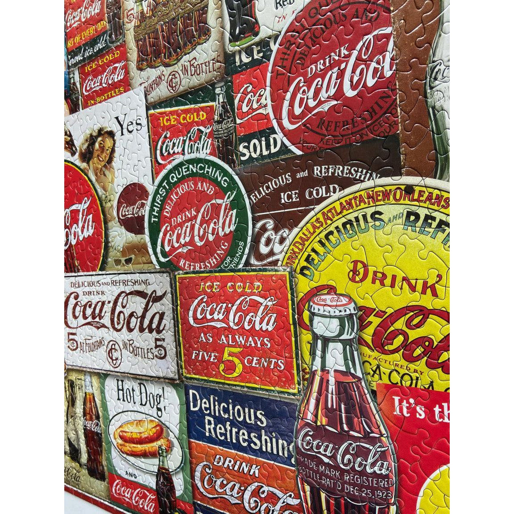 Coca-Cola Tin Signs 1000 Piece Jigsaw Puzzle in Tin Springbok (ONLINE ORDER ONLY)
