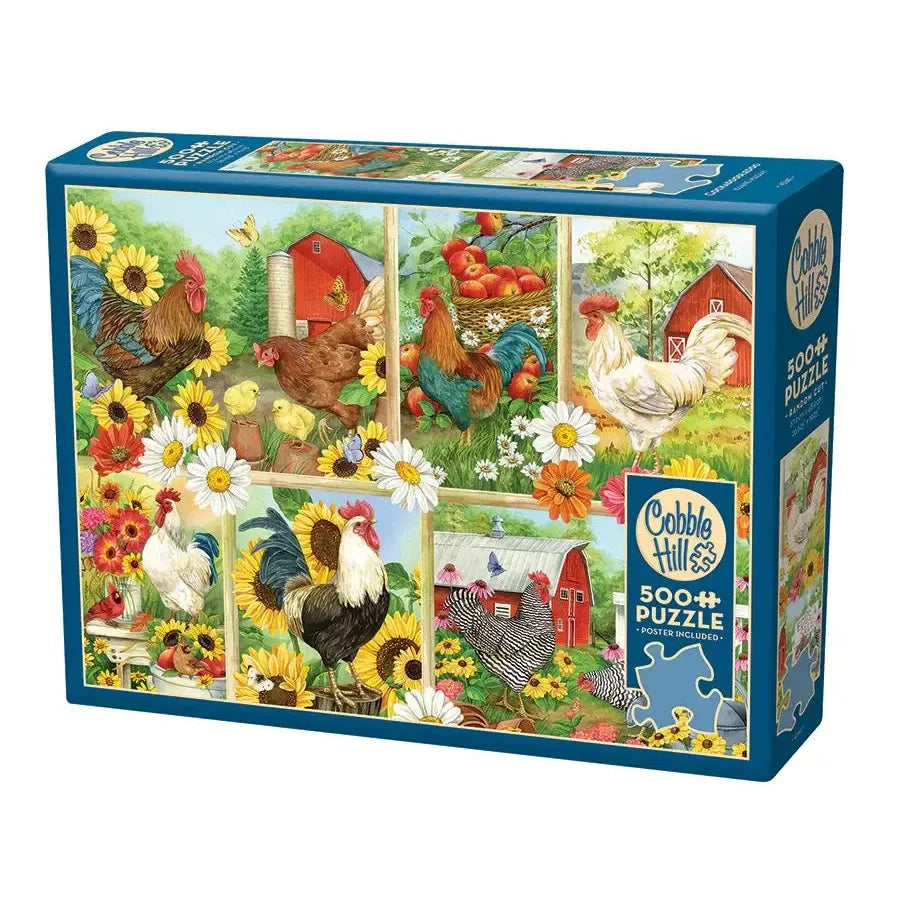 Cockadoodledo 500 Piece Jigsaw Puzzle Cobble Hill (ONLINE ORDER ONLY)