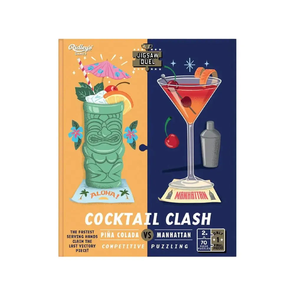 Cocktail Clash Set of 2 70 Piece Jigsaw Duel Puzzles Ridley (ONLINE ORDER ONLY)