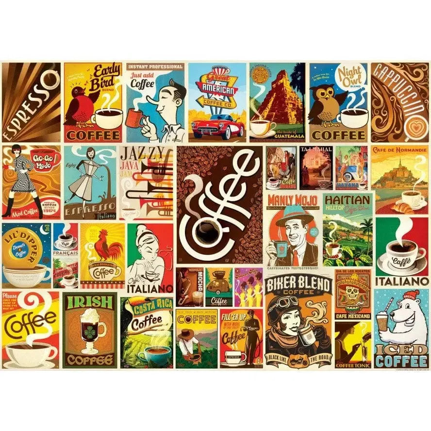 Coffee Lovers by Anderson Design 1000 Piece Jigsaw Puzzle MasterPieces (ONLINE ORDER ONLY)
