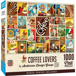 Coffee Lovers by Anderson Design 1000 Piece Jigsaw Puzzle MasterPieces (ONLINE ORDER ONLY)