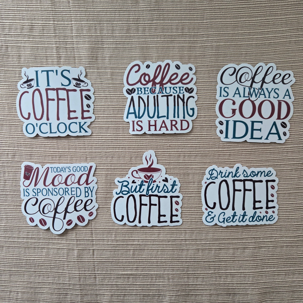 Coffee Quotes Series 1 Stickers (ONLINE ORDER ONLY)