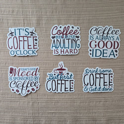 Coffee Quotes Series 1 Stickers (ONLINE ORDER ONLY)