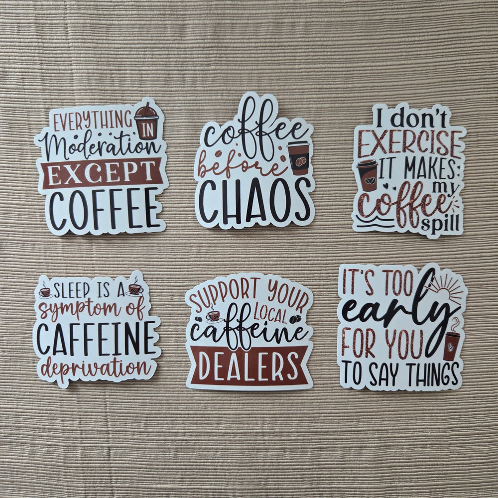 Coffee Quotes Series 2 Stickers (ONLINE ORDER ONLY)