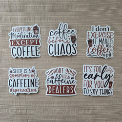 Coffee Quotes Series 2 Stickers (ONLINE ORDER ONLY)
