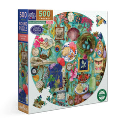 Collecting Nature 500 Piece Round Jigsaw Puzzle eeBoo (ONLINE ORDER ONLY)