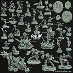 3D Printed Cast n Play Goblin Mekas The Goblin Convoy 28mm 32mm D&D (Online Only)