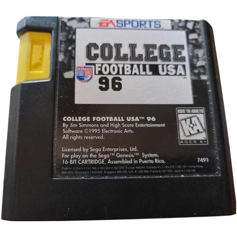 College Football USA 96 - Sega Genesis (Online Order Only)