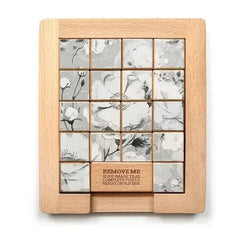 Color Flower vs Grayscale Dualities Sliding Wood Puzzle Trove (ONLINE ORDER ONLY)