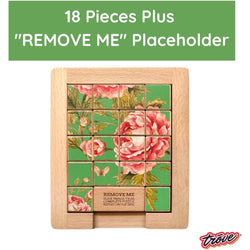 Color Flower vs Grayscale Dualities Sliding Wood Puzzle Trove (ONLINE ORDER ONLY)