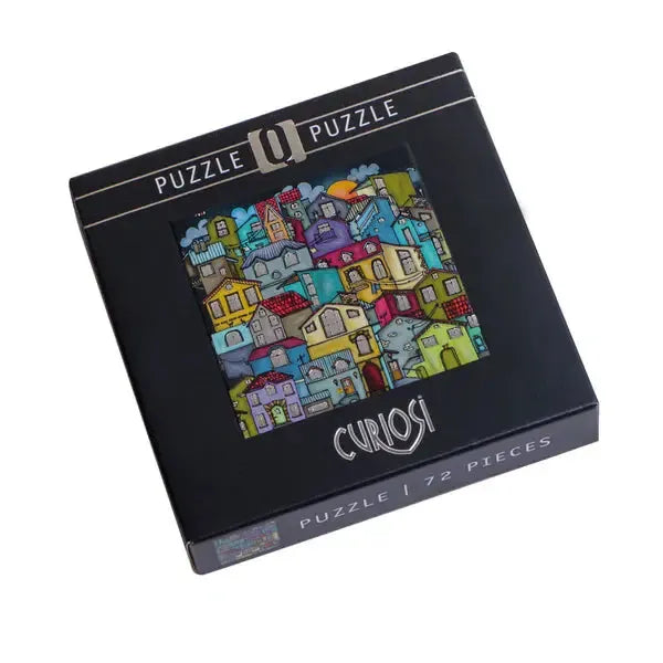 Colorful City 72 Piece Pocket Jigsaw Puzzle Curiosi (ONLINE ORDER ONLY)