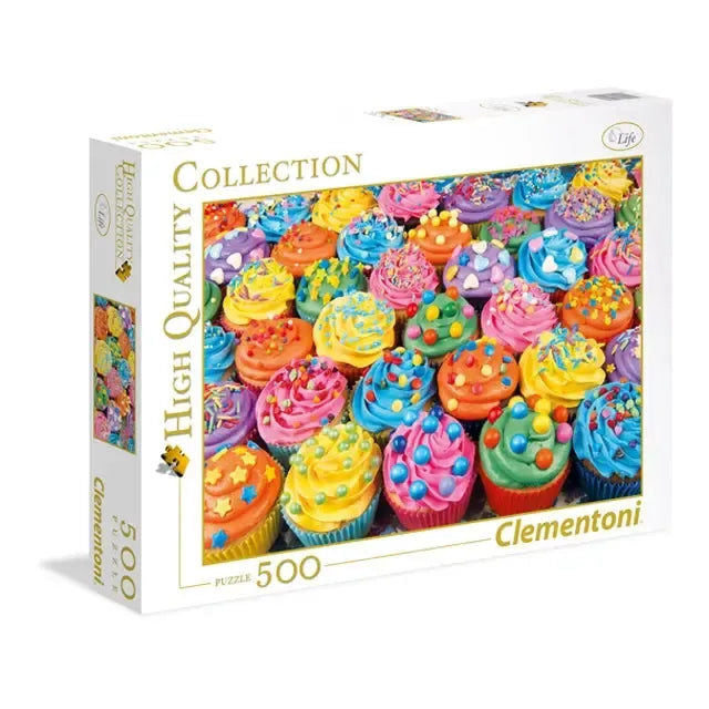 Colorful Cupcakes 500 Piece Jigsaw Puzzle Clementoni (ONLINE ORDER ONLY)