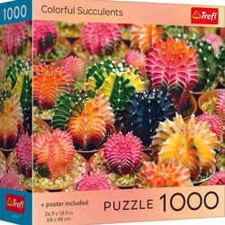 Colorful Succulents 1000 Piece Jigsaw Puzzle Trefl (ONLINE ORDER ONLY)