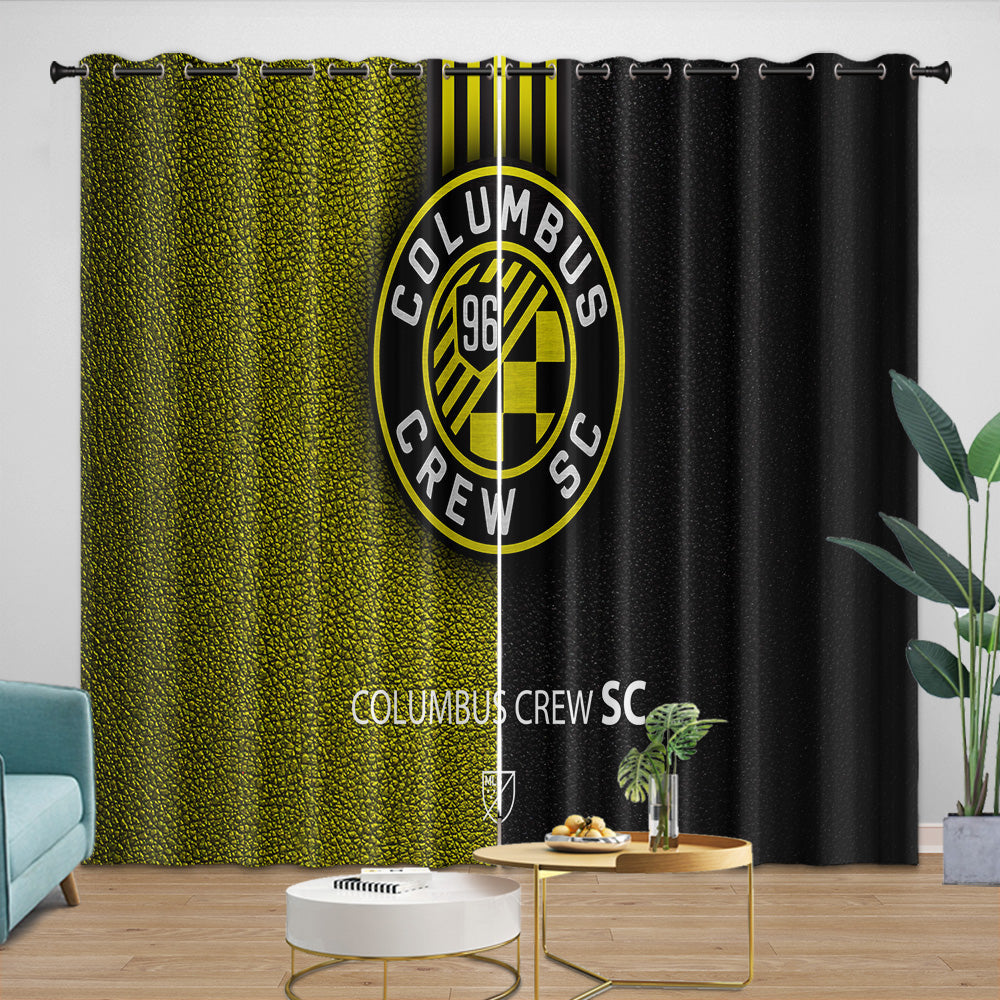 Columbus Crew SC Curtains Blackout Window Drapes Room Decoration (Online Order Only)
