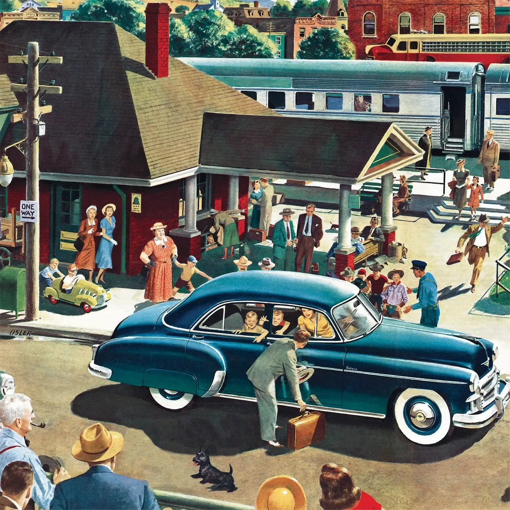 Coming & Going Chevrolet 500 Piece Jigsaw Puzzle NYPC (ONLINE ORDER ONLY)