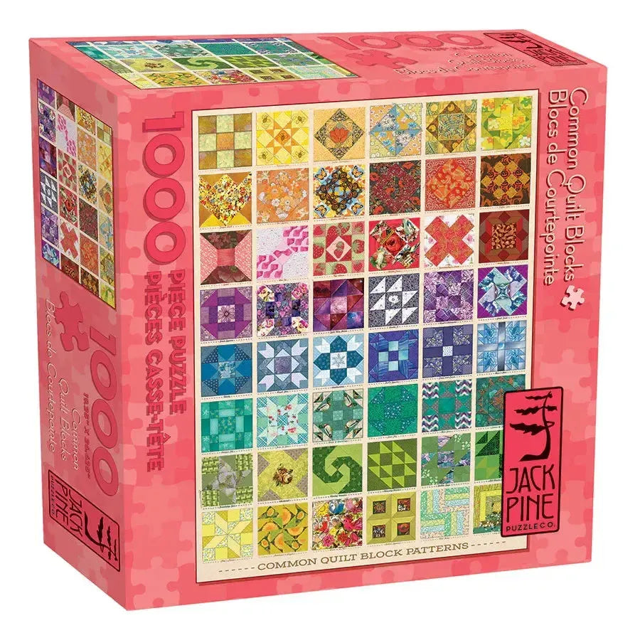 Common Quilt Blocks 1000 Piece Jigsaw Puzzle Jack Pine (ONLINE ORDER ONLY)