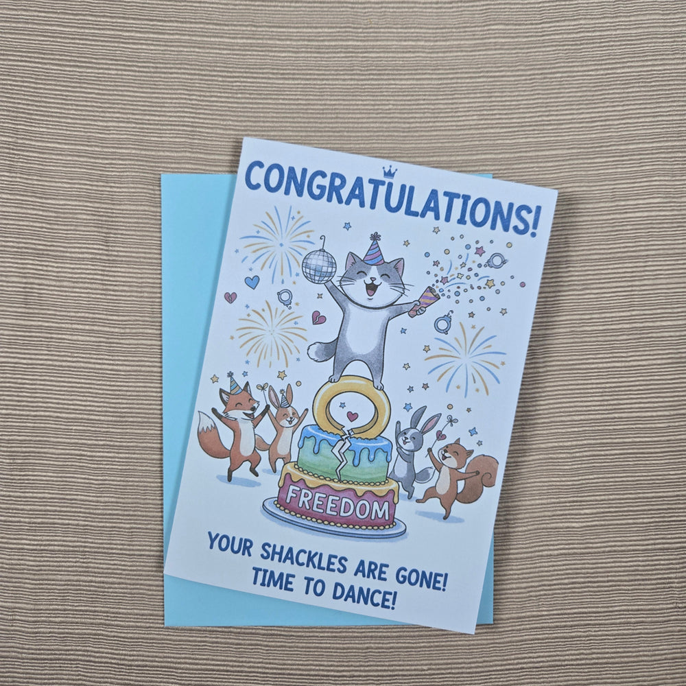Congratulations On Your Divorce Funny Card (ONLINE ORDER ONLY)
