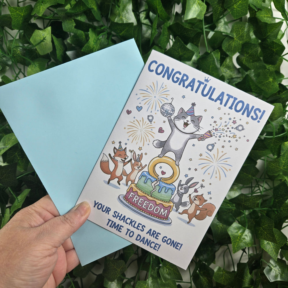 Congratulations On Your Divorce Funny Card (ONLINE ORDER ONLY)