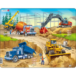 Construction Site 30 Piece Tray Jigsaw Puzzle Larsen (ONLINE ORDER ONLY)