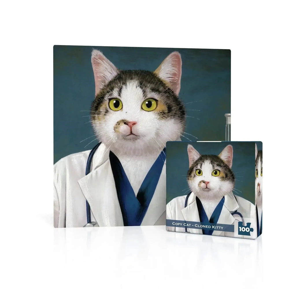 Copy Cat - Cloned Kitty 100 Piece Mini Jigsaw Puzzle NYPC (ONLINE ORDER ONLY)