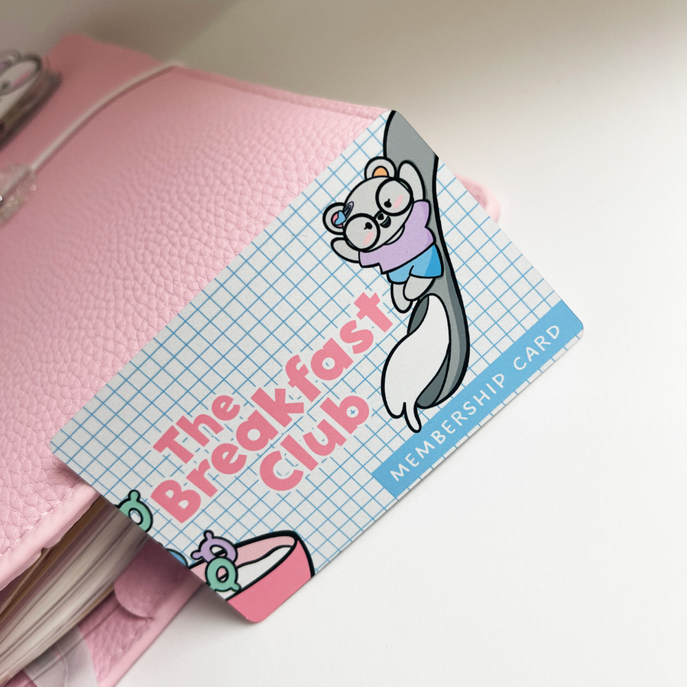 The Breakfast Club| Membership Card | Metal Book Card | Washi Card (ONLINE ORDER ONLY)