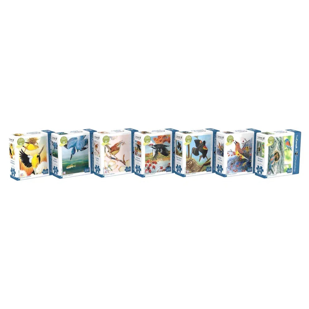 Cornell Ornithology Collector's Set of 7 Bird 100 Piece Mini Jigsaw Puzzles NYPC (ONLINE ORDER ONLY)